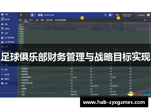 足球俱乐部财务管理与战略目标实现 足球俱乐部财务管理与战略目标实现